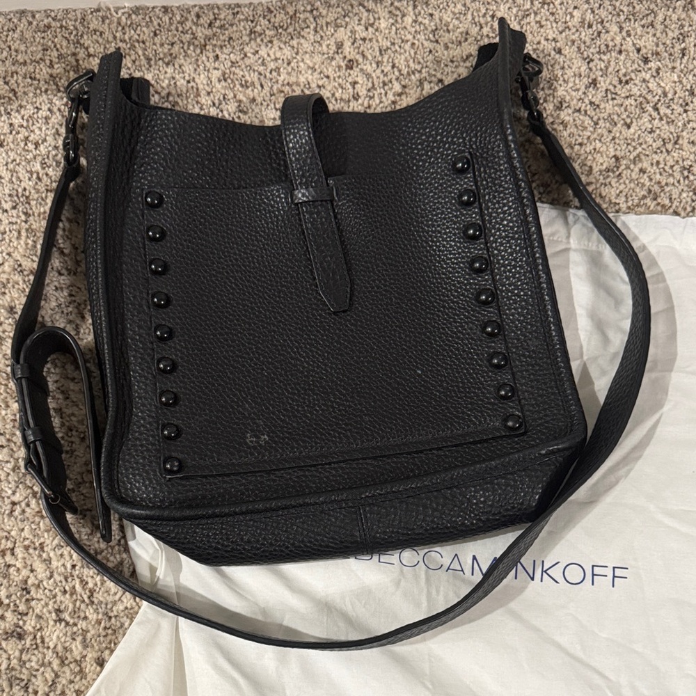 Rebecca Minkoff Black Studded Shoulder Bag
